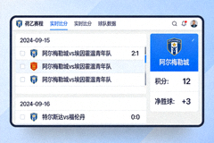 荷乙赛程比分电脑端应用界面展示图